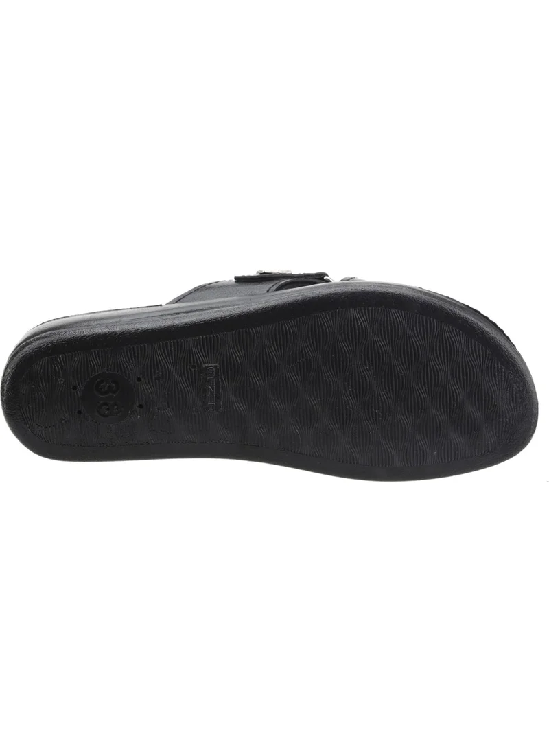 جيزر 7187 Women's Daily Velcro Slippers Black