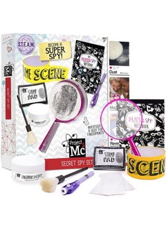 Pretend Play Super Spy Gear Stem Science Kit Become A Human Lie Detector With Detective Finger Print Identification Set Crime Scene Tape Magnifying Glass Spy Notebook & More Stuff