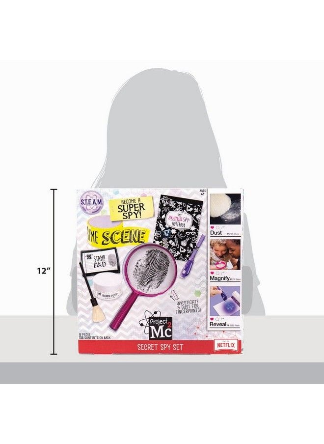 Project Mc2 - Pretend Play Super Spy Gear Stem Science Kit Become A Human Lie Detector With Detective Finger Print Identification Set Crime Scene Tape Magnifying Glass Spy Notebook & More Stuff - Image 1