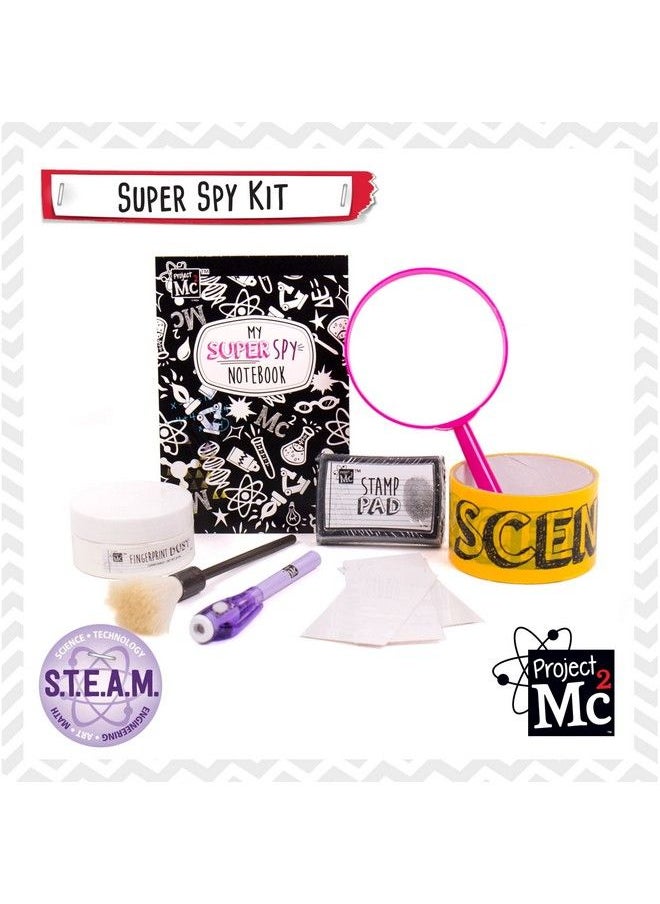 Project Mc2 - Pretend Play Super Spy Gear Stem Science Kit Become A Human Lie Detector With Detective Finger Print Identification Set Crime Scene Tape Magnifying Glass Spy Notebook & More Stuff - Image 1