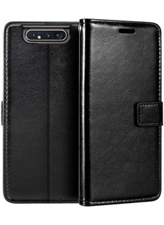 erorex Wallet Case For Samsung Galaxy A80 A90 Premium Pu Leather Magnetic Flip Case Cover With Card Holder And Kickstand For Samsung Galaxy A80 A90 Galaxy A80 A90 Black  - Image 1