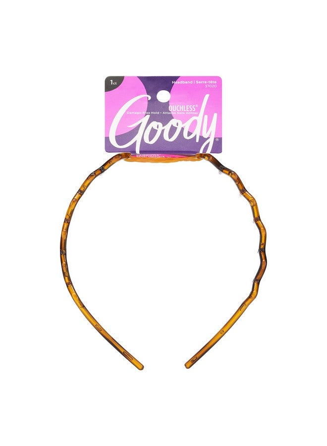 Goody Ouchless Headband For All Hair Types Zigzag Tooth Comfort Fit For Allday Wear Beautiful Design For Instant Style Painfree Hair Accessories For Women Men Boys & Girls - Image 1