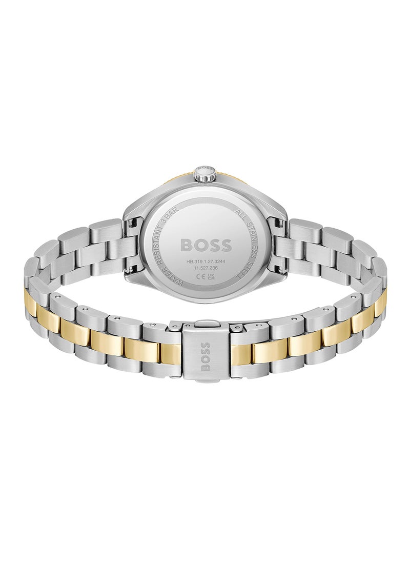 HUGO BOSS ساعة يد نسائية أنالوج دائرية من الفولاذ المقاوم للصدأ 1502730 - 32 مم  - Image 3
