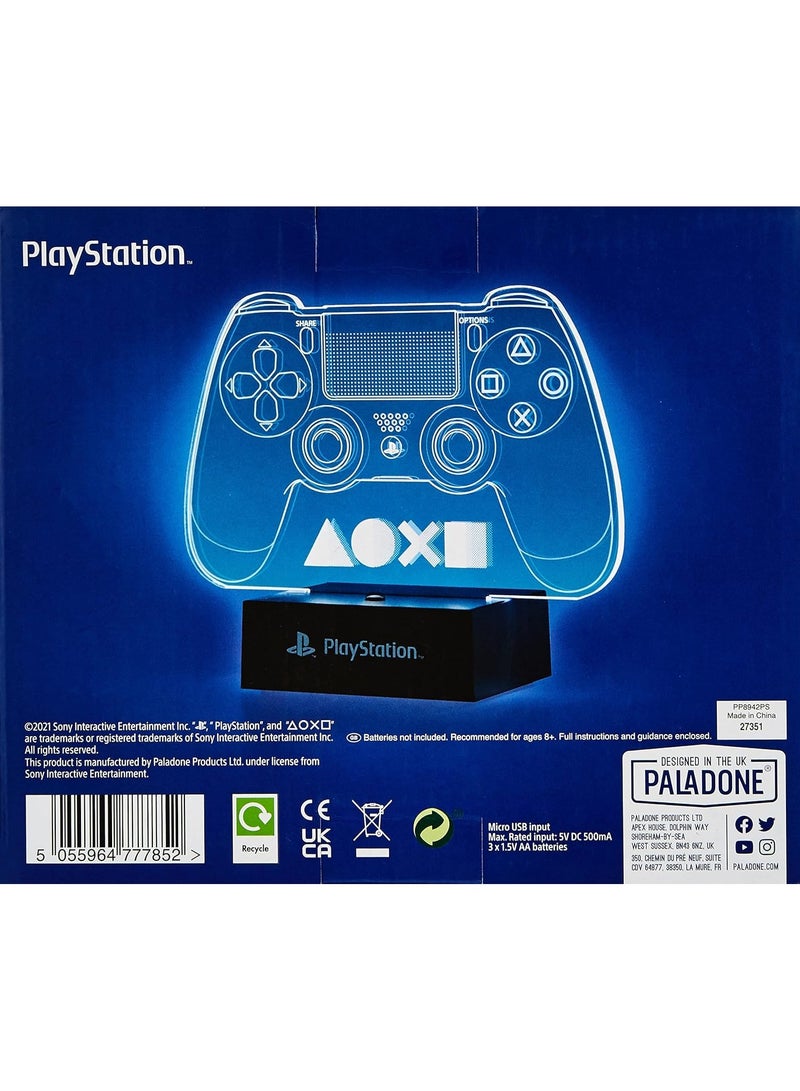 Paladone Playstation Controller Acrylic Light, Blue, Small, 52190 - Image 2