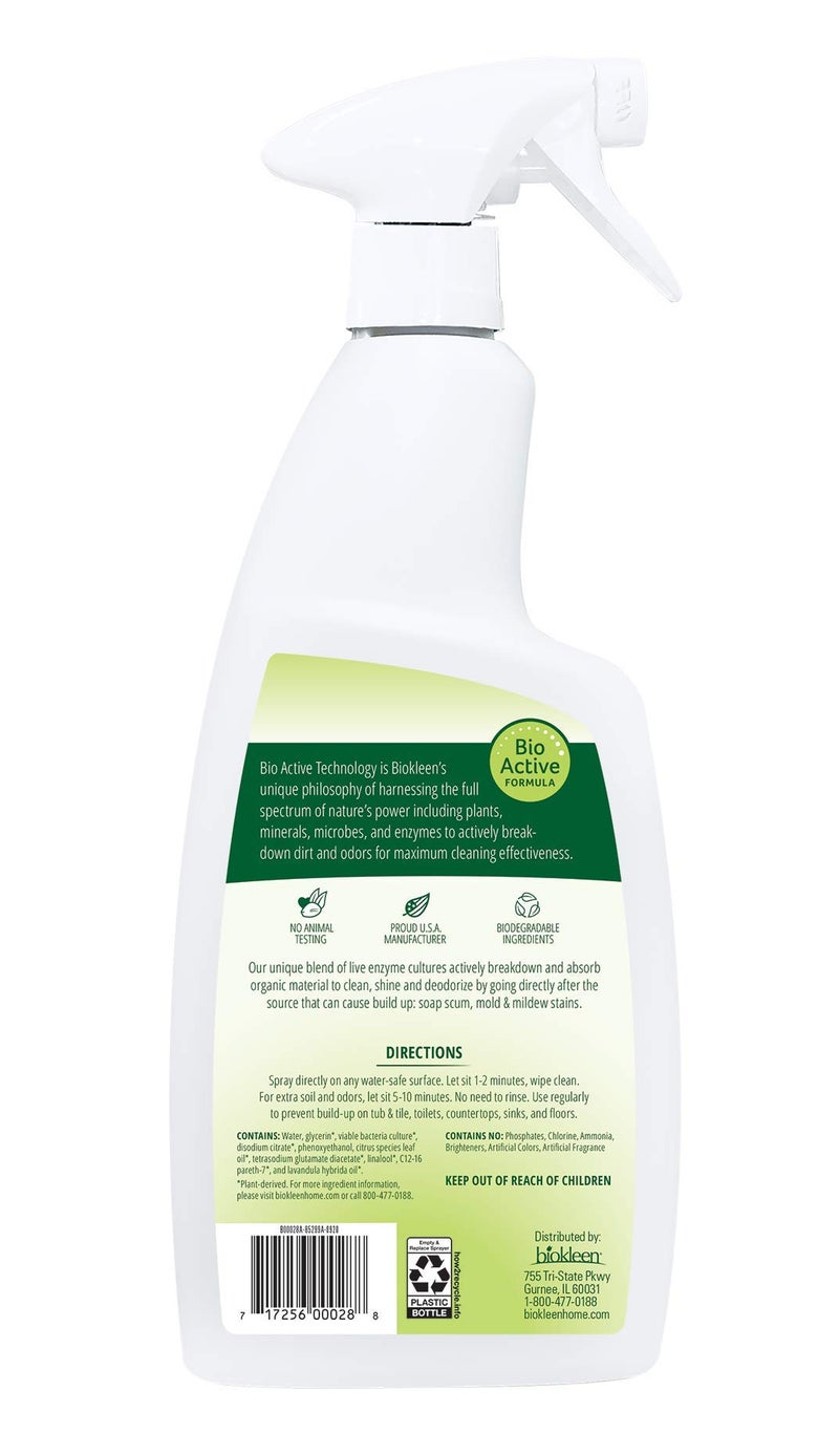 Biokleen Bac-Out Bathroom Cleaner - 32 Ounce -Eco-Friendly, Non-Toxic, Plant-Based, No Artificial Fragrance, Colors or Preservatives - Image 2