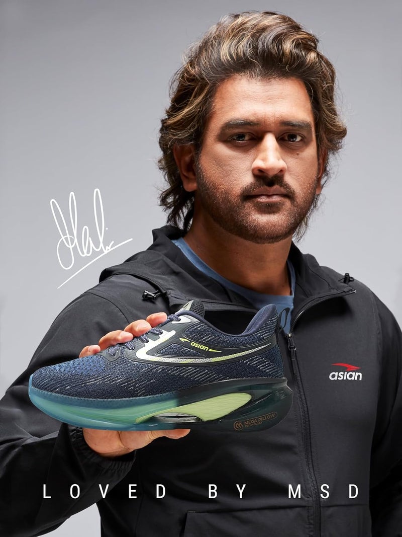 Asian Navy Running Shoes for Men - Image 2
