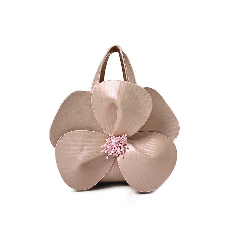 24 Early Spring New Women'S Bag French Petal Flower Tote Bag Creative Flower Handbag Shoulder Crossbody Chain Bag - Image 1