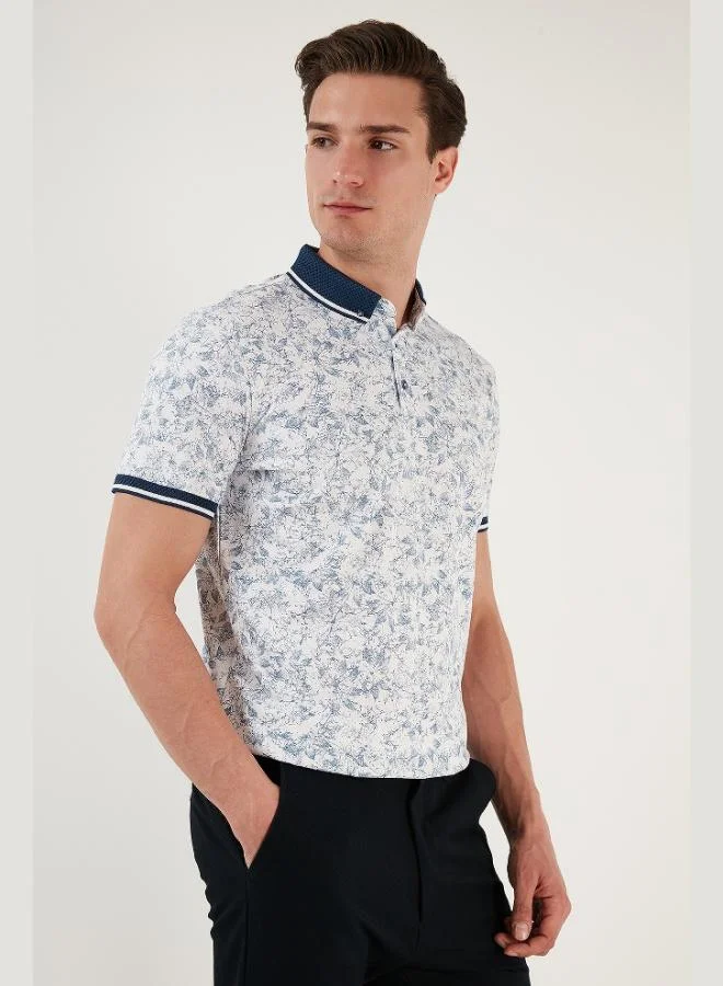 Buratti  Buratti Cotton Slim Fit Button-Down Polo Collar T-Shirt Men's POLO COLLAR T-SHIRT 646B3300 for Men | Best Price UAE