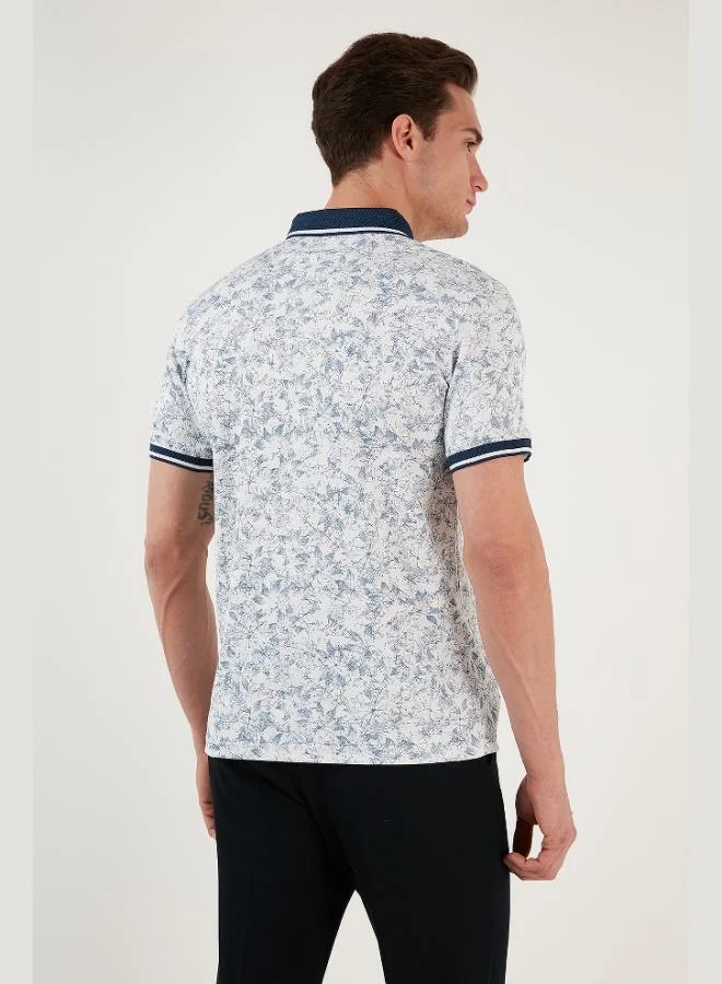 Buratti  Buratti Cotton Slim Fit Button-Down Polo Collar T-Shirt Men's POLO COLLAR T-SHIRT 646B3300 for Men | Best Price UAE