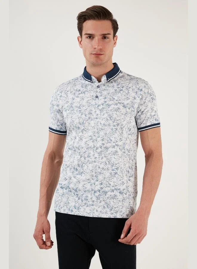 Buratti  Buratti Cotton Slim Fit Button-Down Polo Collar T-Shirt Men's POLO COLLAR T-SHIRT 646B3300 for Men | Best Price UAE