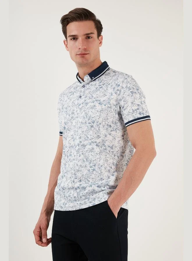 Buratti  Buratti Cotton Slim Fit Button-Down Polo Collar T-Shirt Men's POLO COLLAR T-SHIRT 646B3300 for Men | Best Price UAE