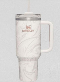 Stanley Quencher H2.0 FlowState 40 oz Swirl Tumbler with Lid & Straw, Stainless Steel Vacuum Insulated – Keeps Drinks Hot for 7 Hours & Cold for 24 Hours, Durable & Leakproof Travel Mug
