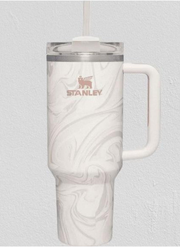 Stanley - Stanley Quencher H2.0 FlowState 40 oz Swirl Tumbler with Lid & Straw, Stainless Steel Vacuum Insulated – Keeps Drinks Hot for 7 Hours & Cold for 24 Hours, Durable & Leakproof Travel Mug - Image 1