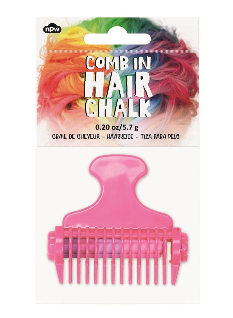 NIBEMINENT Rainbow Hair Comb Pink 5.3 x 2.8inch