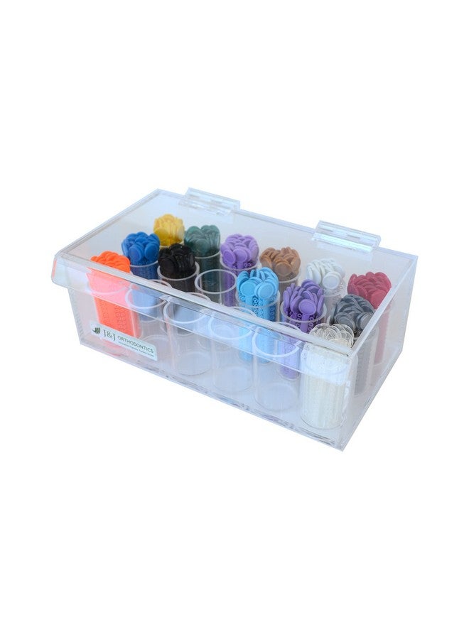 J&J Ortho Orthodontic Ligature Tie Stick Holder Storage Box Acrylic Clear Organizer - Image 1