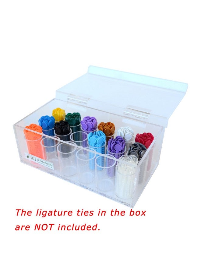 J&J Ortho Orthodontic Ligature Tie Stick Holder Storage Box Acrylic Clear Organizer - Image 2