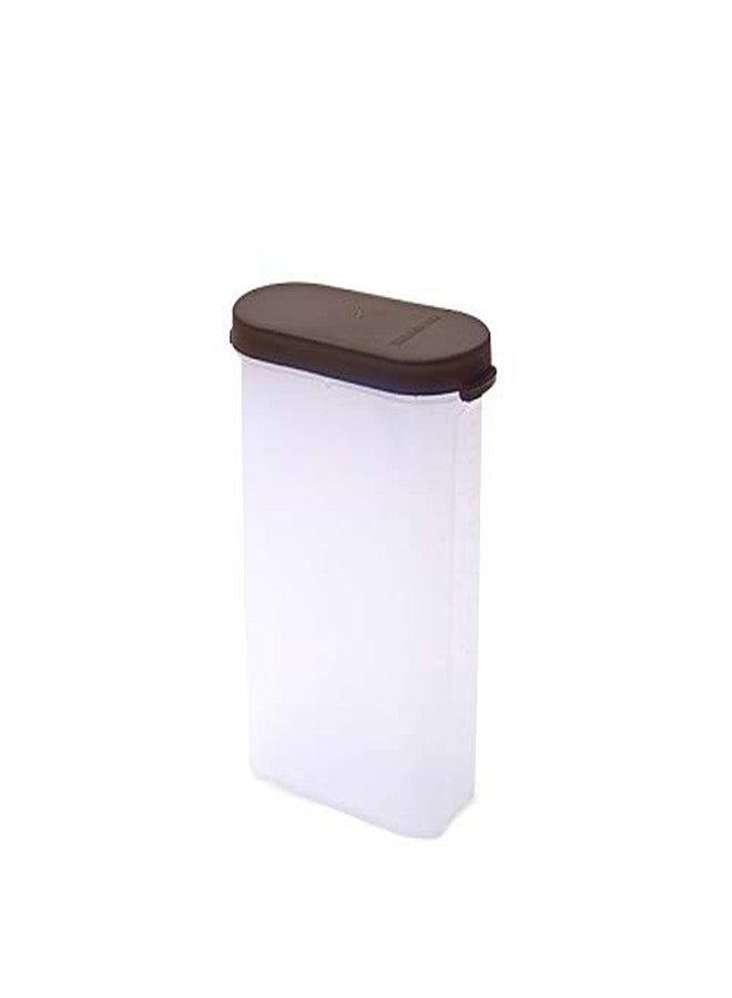 Mahaware Modular Mini Oval Plastic Kitchen Container Set, 275ml, Set of 12, Brown - Image 2