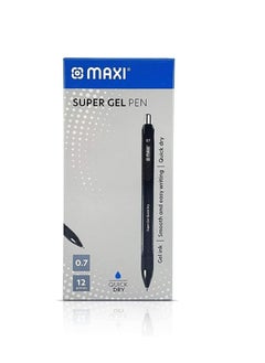 Maxi 12-Piece Gel Pen 0.7mm Tip Black Ink  - Image 1
