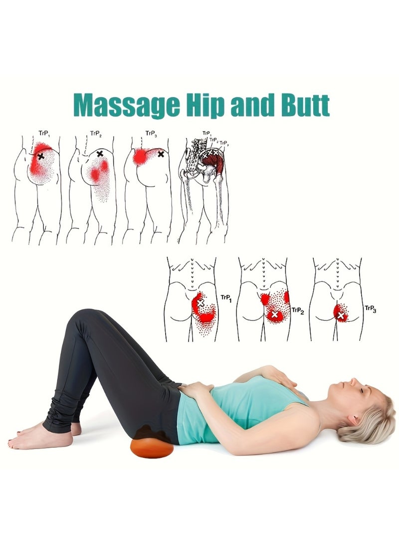 KHAJUL Hip Massager for Psoas Release (Extra Firm), Sciatica & Piriformis Syndrome Pain Relief, Trigger Point Massage Tool for Hip & Lower Back Pain - Image 3