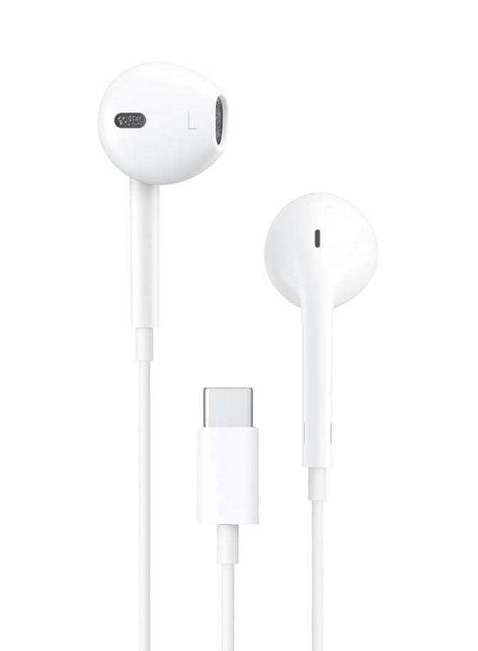 CHAPPELINE Type C Ear pods with Mic & Volume Control | USB-C Wired Earbuds Compatible with S21/S22,S23,S24,iPad Pro, iPhone 15/16 Pro Max/Plus  - Image 1