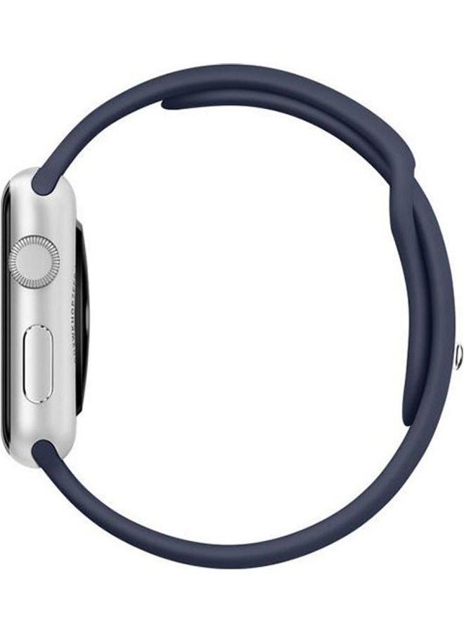 نيبمينينت سوار من السيليكون لساعة أبل أزرق داكن - Image 3