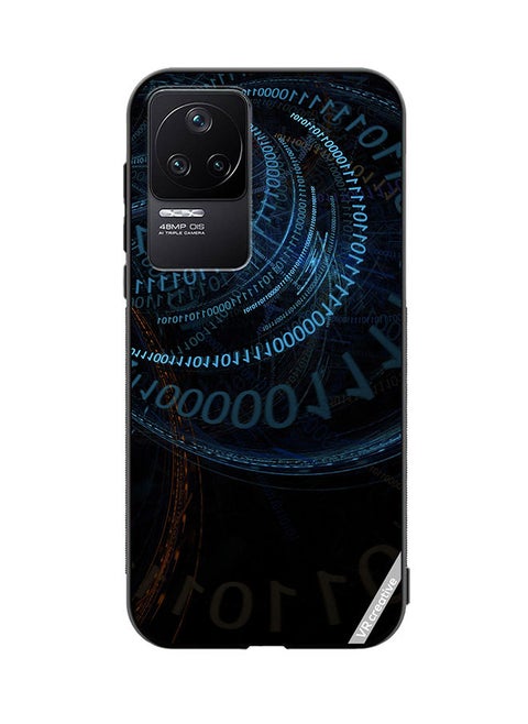 Protective Case Cover For Xiaomi Redmi K40S Binary Code Abstract Design Multicolour