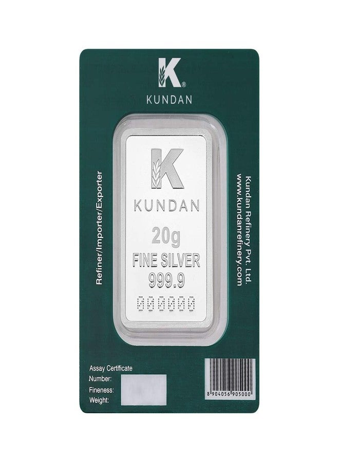 Kundan 20 gm (999.9) Kalpataru Tree Silver Colour Bar - Image 4