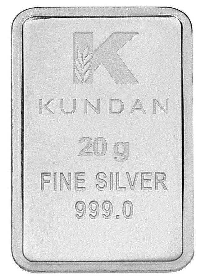 Kundan 20 gm (999.9) Kalpataru Tree Silver Colour Bar - Image 2