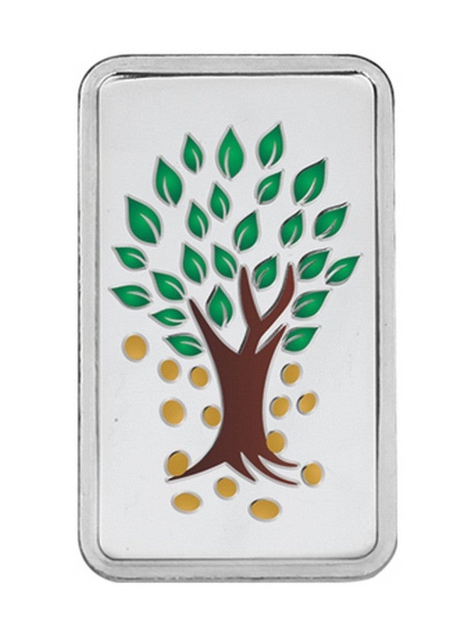 Kundan 20 gm (999.9) Kalpataru Tree Silver Colour Bar - Image 1
