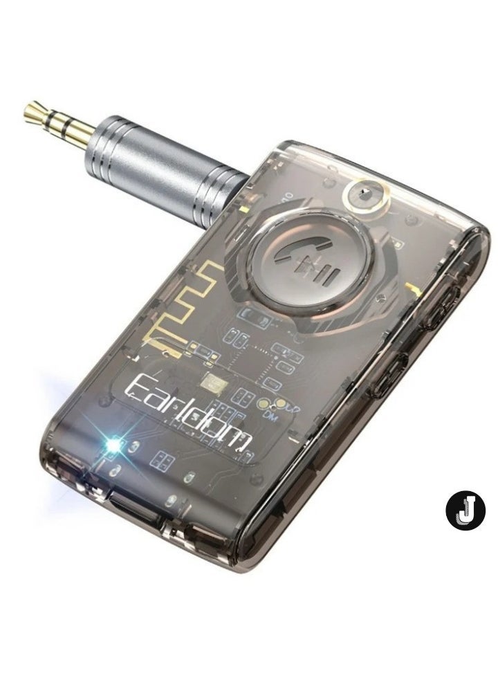 JAJEEK "ET-BR01 Bluetooth 5.3 Audio Receiver Adapter – Transparent AUX 3.5mm Wireless Audio Adapter for Car, Speakers & Headphones"  - Image 1