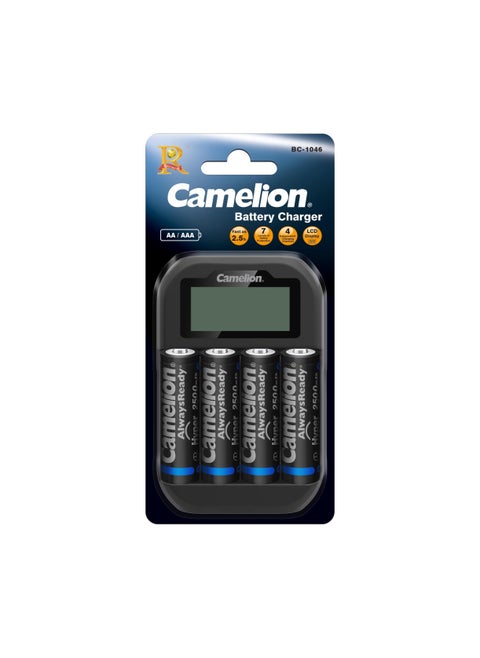 Camelion battery charger bc 1046 + aa 2500mah batteries AA900x2