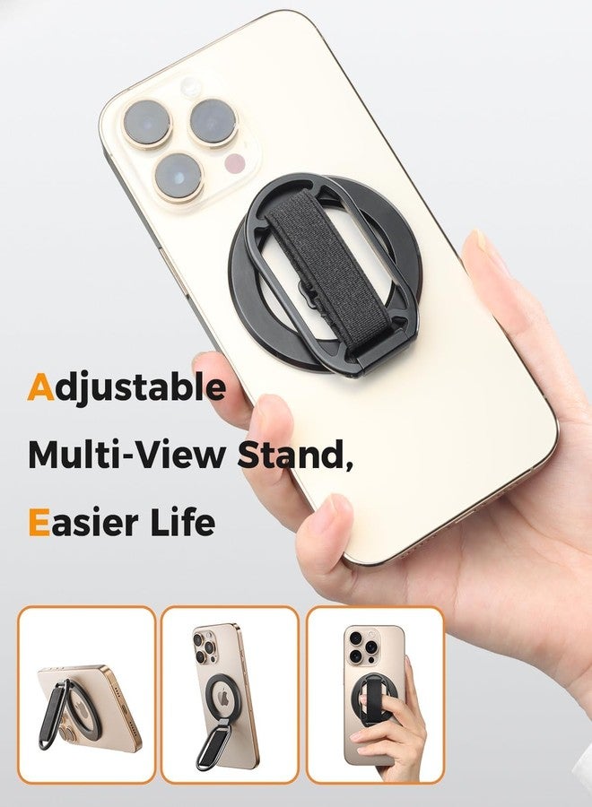 SUPERONE for MagSafe Phone Grip, Magnetic Phone Ring Holder, Magnetic Phone Grip with MagSafe Strap, Adjustable Finger Ring Grip Kickstand for iPhone 17 16 15 14 13 12 Series Mag Safe Accessories - Image 3