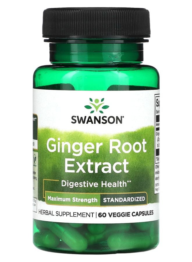 Ginger Root Extract 60 Veggie Capsules