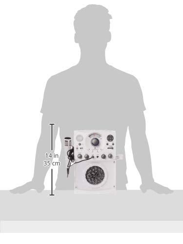 Singing Machine Portable Karaoke Machine for Adults & Kids with Wired Microphone, White - Built-In Speaker, Bluetooth with LED Disco Lights - Karaoke System with CD+G Player & USB Connectivity - Image 3