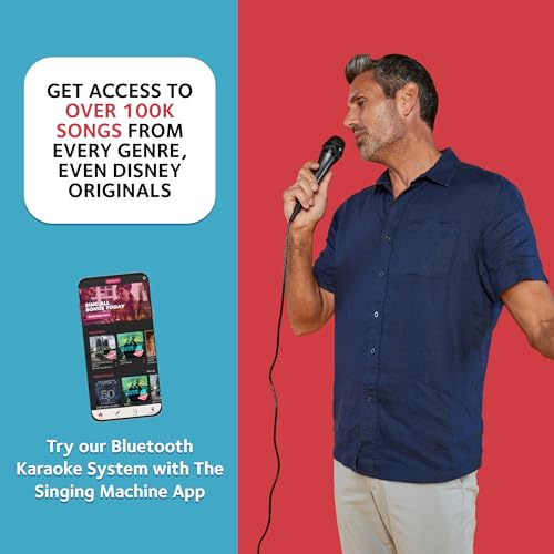Singing Machine Portable Karaoke Machine for Adults & Kids with Wired Microphone, White - Built-In Speaker, Bluetooth with LED Disco Lights - Karaoke System with CD+G Player & USB Connectivity - Image 5
