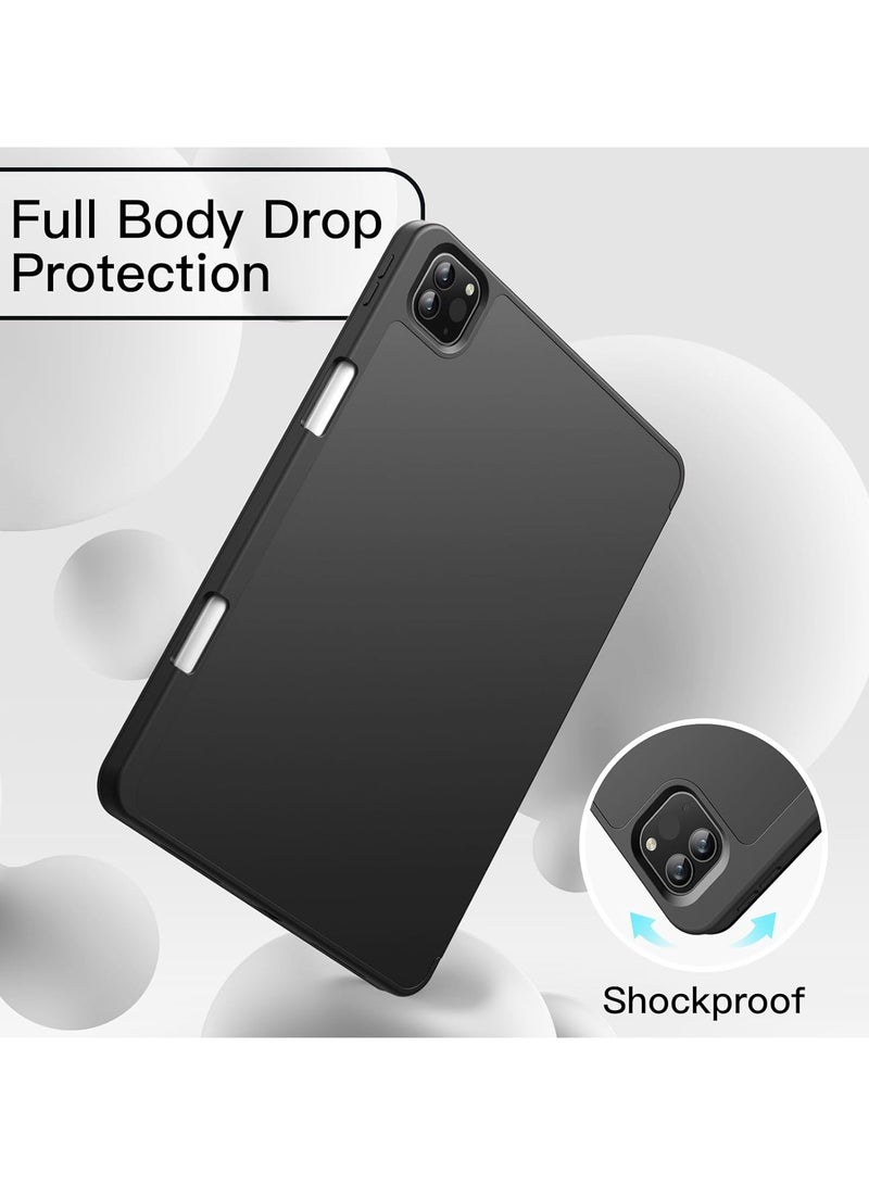 Jetech Case For Ipad Pro 11 Inch 2022 2021 2020 Model With Pencil Holder Support 2Nd Pencil Charging Slim Tablet Cover With Soft Tpu Back Auto Wake Sleep Black - Image 4