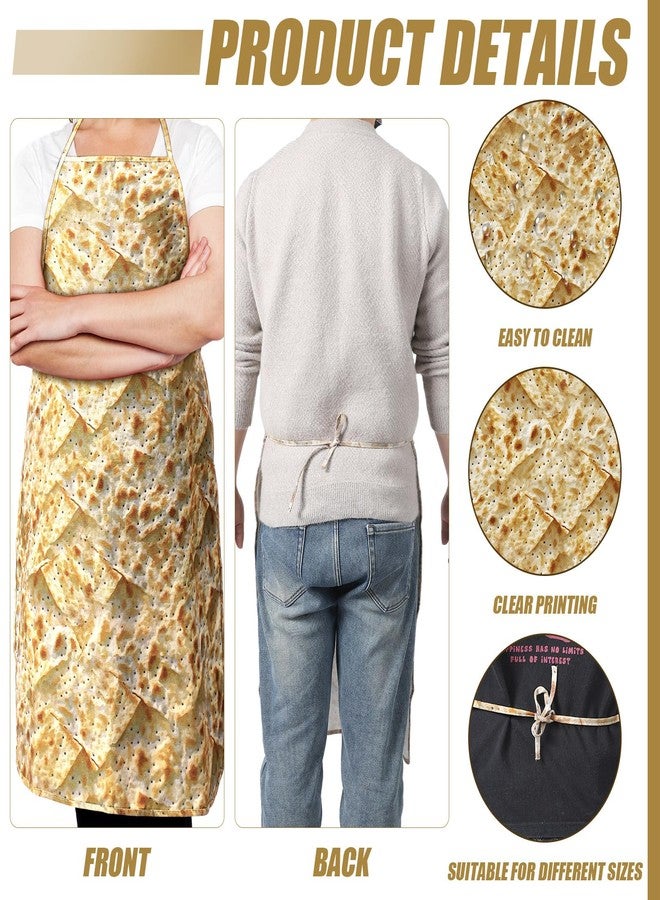 Velmitten 1 Pcs Passover Matzah Kitchen Apron Pesach Dinner Gifts Decor Happy Passover Gifts for Seder - Image 3