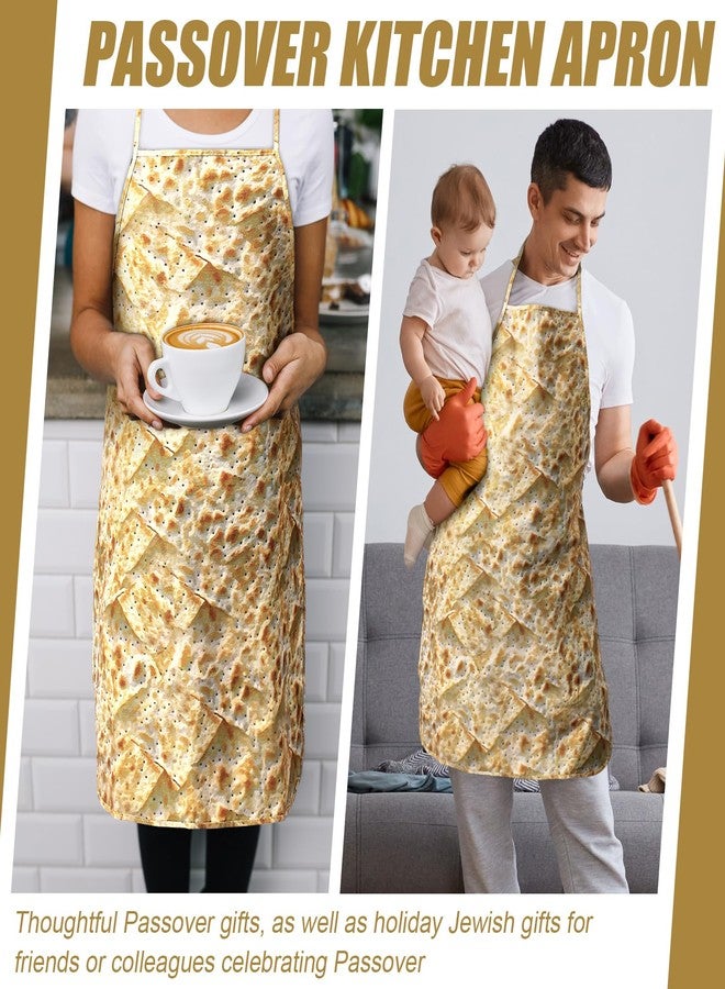 Velmitten 1 Pcs Passover Matzah Kitchen Apron Pesach Dinner Gifts Decor Happy Passover Gifts for Seder - Image 4