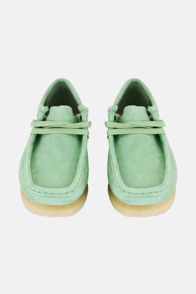 clarks أحذية كاجوال نسائية من نوع والابي بتصميم قياسي مع أربطة، لون أخضر صنوبر - Image 4