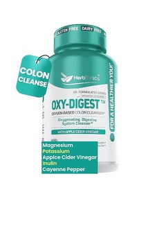 Herbtonics Oxygen Based Colon Cleanse and Detox Digestive System 90 Vegan Capsules 