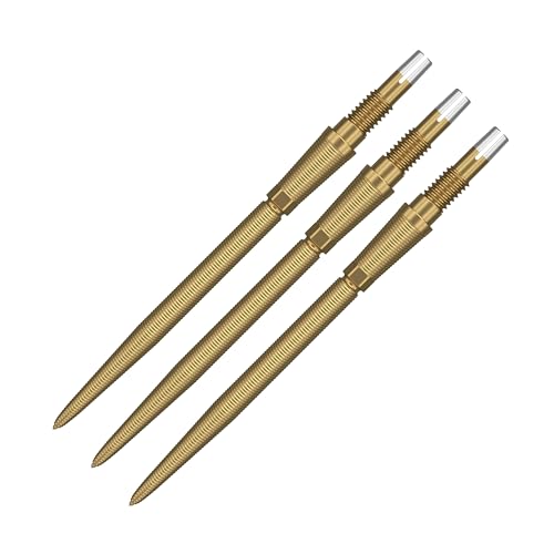 Target Darts Swiss Point Storm Nano Dart Points (3-Pack Tips) 35mm Gold SP – Change Dart Point, Professional Dart Accessories - Image 1