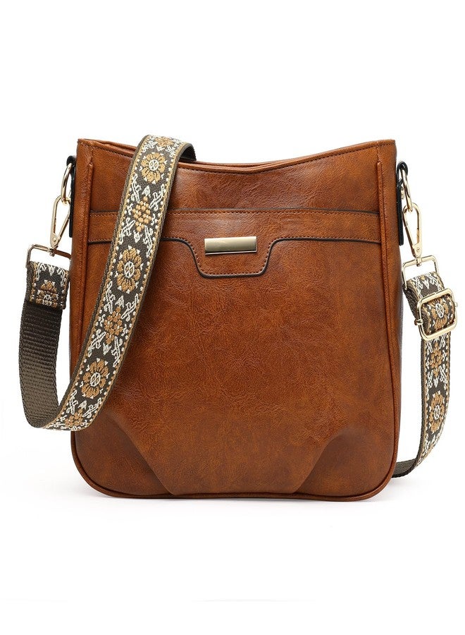 SENDEFN PU Leather Crossbody Bags for Women, Women's Shoulder Handbag Trendy Crossbody Purse Bag Fashion Sling Purse - Image 1