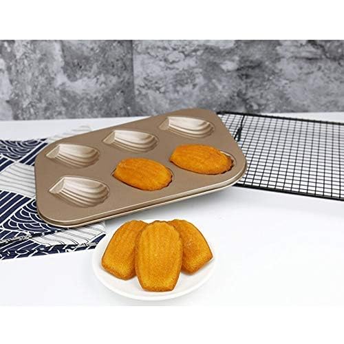 Xpandio Stainless Steel Cake Mould Muffin 6Cavity Madeleines Cake Baking Pans Tray Shell Shaped Mold Nonstick - Image 3