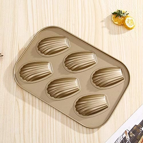 Xpandio Stainless Steel Cake Mould Muffin 6Cavity Madeleines Cake Baking Pans Tray Shell Shaped Mold Nonstick - Image 4