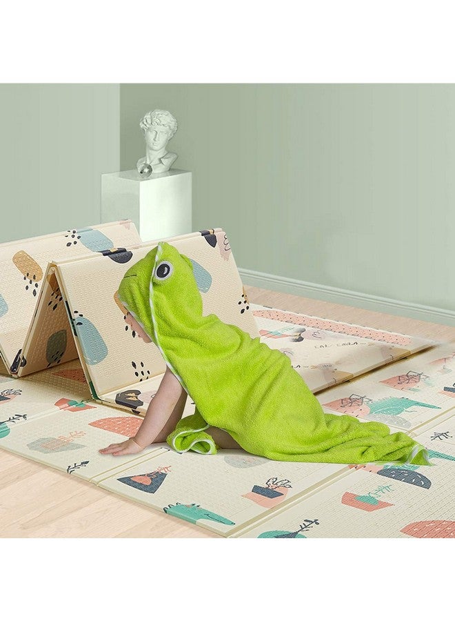 Aisawate Baby Hooded Towel - Soft Absorbent Bath Towel with Cute Frog Design for Toddler, Infant - 47 x 47 inch Large Baby Beach Towel Perfect Shower Gifts for Boys and Girls - Image 5