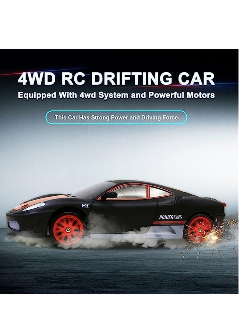 KASTWAVE Remote Control Car RC Drift Car 4WD High Speed RC Cars Vehicle with LED Lights Batteries and Drifting Tires Racing Sport Toy Cars for Adults Boys Girls Kids Gift - Image 3