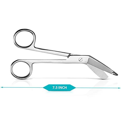 DEXSUR Lister Bandage Scissors for Nurses – Premium Grade Surgical Stainless Steel, Perfect for EMTs, Paramedics, First Responders, Available in Multiple Sizes, 7.25 Inch - Image 2