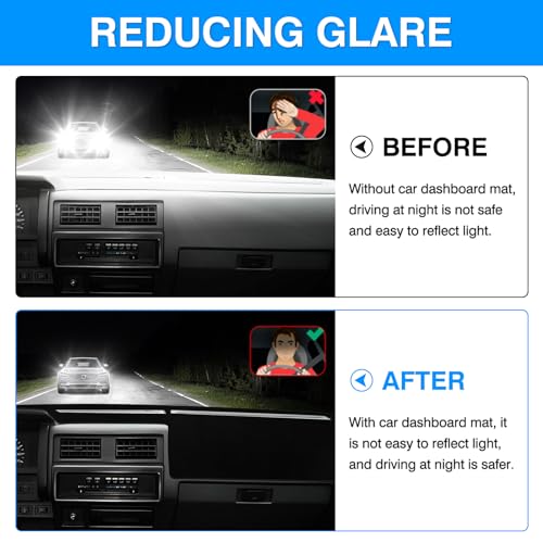 Autorder Dashboard Cover Mat for 1986-1993 Nissan Pathfinder D21 Accessories Dash Cover Upgrade Velvet Dash Mat Sunshade Glare UV Rays Protector - Image 4