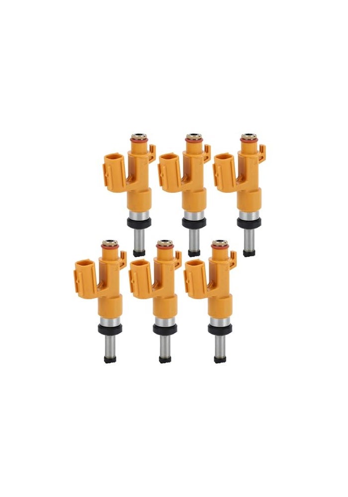 INFINAUTO Fuel Injector Engine Fuel Injection Nozzle No2320909330 for Lexus ES350 BASE 20192023 for Toyota Avalon Touring XLE 20192022 35L Yellow 6 Pcs - Image 1
