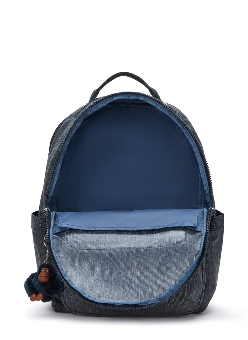 kipling - Seoul College School Large Backpack with Separate Laptop Compartment Marine Navy - Image 1
